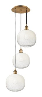 Ballston Three Light Pendant in Brushed Brass (405|113B-3P-BB-G481-10OP)