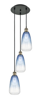 Ballston Three Light Pendant in Black Antique Brass (405|113B-3P-BAB-G480-6SB)