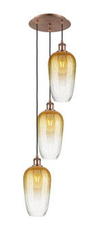 Ballston Three Light Pendant in Antique Copper (405|113B-3P-AC-G484-7AM)
