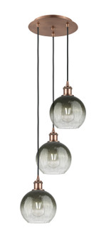 Ballston Three Light Pendant in Antique Copper (405|113B-3P-AC-G483-8SL)