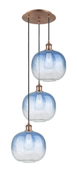 Ballston Three Light Pendant in Antique Copper (405|113B-3P-AC-G481-10SB)