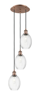Ballston Three Light Pendant in Antique Copper (405|113B-3P-AC-G459-6CL)