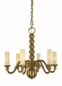 Louisville Six Light Chandelier in Brushed Brass (8|5986 BR)