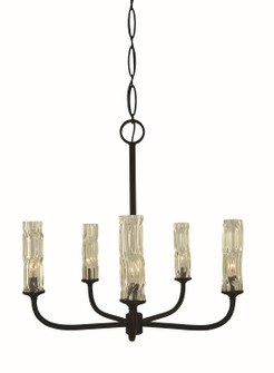 Kaia Five Light Chandelier in Brushed Brass (8|5965 BR) Kaia Five Light Chandelier in Brushed Brass (8|5965 BR)