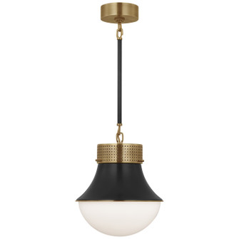 Precision One Light Pendant in Antique-Burnished Brass and Bronze (268|KW 5221AB/BZ-WG)
