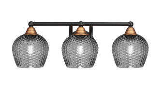 Paramount Three Light Bath Bar in Matte Black & Brass (200|3423-MBBR-4602)