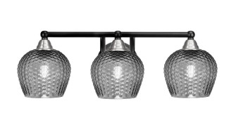 Paramount Three Light Bath Bar in Matte Black & Brushed Nickel (200|3423-MBBN-4602)