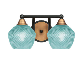 Paramount Two Light Bath Bar in Matte Black & Brass (200|3422-MBBR-4625)