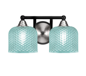 Paramount Two Light Bath Bar in Matte Black & Brushed Nickel (200|3422-MBBN-4615)