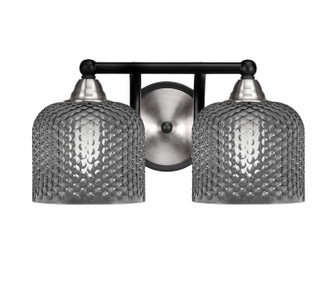 Paramount Two Light Bath Bar in Matte Black & Brushed Nickel (200|3422-MBBN-4612)
