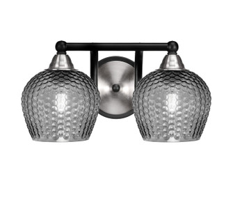 Paramount Two Light Bath Bar in Matte Black & Brushed Nickel (200|3422-MBBN-4602)