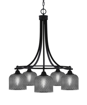 Paramount Five Light Chandelier in Matte Black (200|3415-MB-4612)