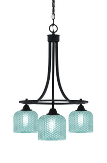 Paramount Three Light Chandelier in Matte Black (200|3413-MB-4615)