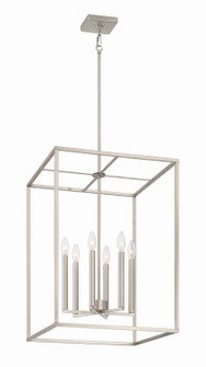 Signature Foyer Six Light Foyer Pendant in Brushed Polished Nickel (46|60636-BNK)