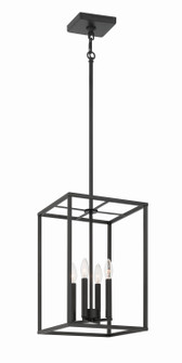 Signature Foyer Four Light Foyer Pendant in Flat Black (46|60635-FB)