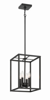 Signature Foyer Four Light Foyer Pendant in Flat Black (46|60634-FB)
