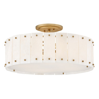 Simone LED Semi-Flush Mount in Burnished Gold (138|FR47753BNG)