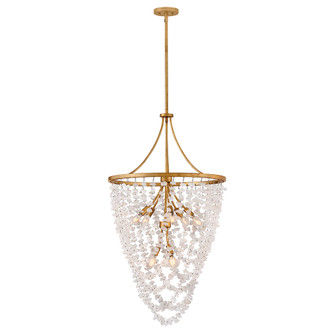 Myra LED Chandelier in Distressed Brass (138|FR41596DA)