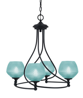 Capri Four Light Chandelier in Matte Black (200|904-MB-4625)