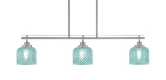 Odyssey Three Light Island Pendant in Brushed Nickel (200|2636-BN-4615)