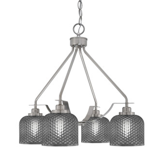 Odyssey Four Light Chandelier in Brushed Nickel (200|2604-BN-4612)