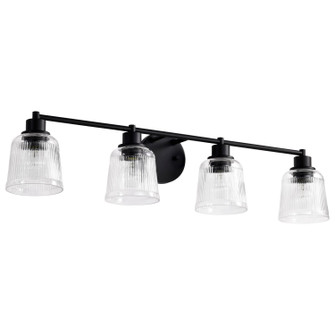 Grayson Four Light Vanity in Matte Black (72|60-8604)