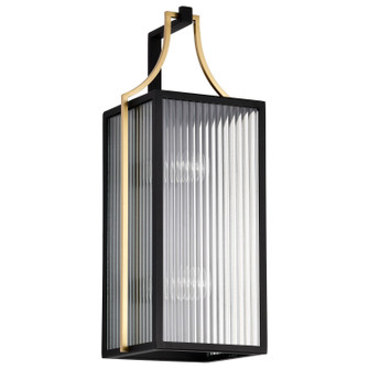 Holden Two Light Outdoor Wall Lantern in Black / Gold (72|60-8503)