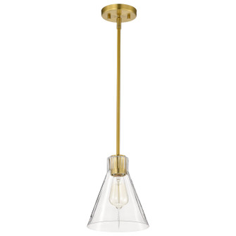 Gianna One Light Mini Pendant in Vintage Brass (72|60-8347)