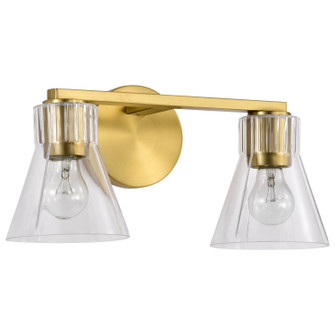 Gianna Two Light Vanity in Vintage Brass (72|60-8342)