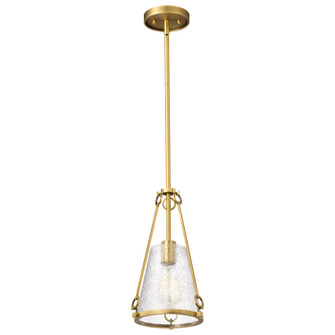 Valentine One Light Pendant in Vintage Brass (72|60-8265)