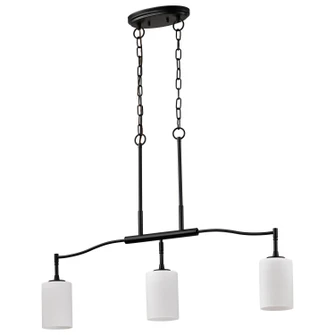 Liam Three Light Pendant in Matte Black (72|60-8218)