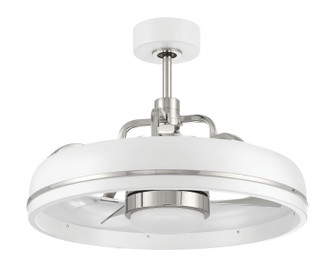 Taylor 18'' Fandelier no Wifi 20'' Ceiling Fan in White/Polished Nickel (46|TYL24WPLN3-NWF)