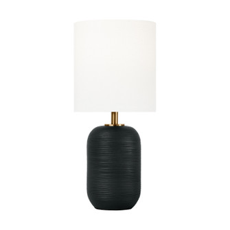 Fanny One Light Table Lamp in Rough Black Ceramic (454|HT1141RBC1)