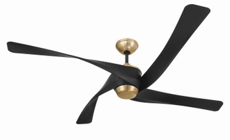 Venn 58'' Indoor Ceiling Fan 58'' Ceiling Fan in Flat Black/Satin Brass (46|VNN58FBSB4)