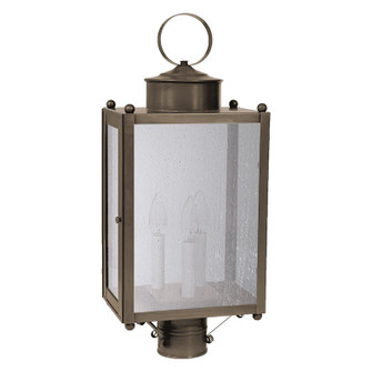 Marlene Three Light Post Mount in Dark Antique Brass (196|NL-8053-DAB-LT3-SMG)