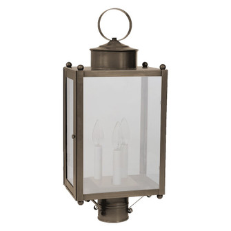 Marlene Three Light Post Mount in Dark Antique Brass (196|NL-8053-DAB-LT3-FST)