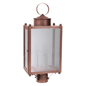 Marlene Three Light Post Mount in Antique Copper (196|NL-8053-AC-LT3-SMG)