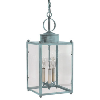 Marlene Three Light Hanging Lantern in Verdi Gris (196|NL-8052-VG-LT3-CLR)