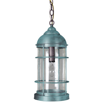 Nautical One Light Hanging Lantern in Verdi Gris (196|3532-VG-MED-CSG)