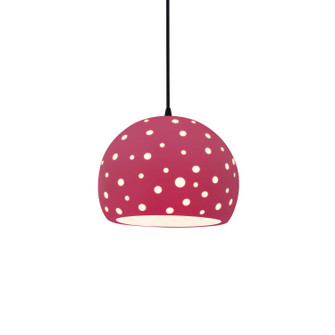 Radiance Collection One Light Pendant in Matte Black (102|CER-6580-CRSE-MBLK-BKCD)
