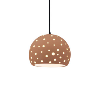 Radiance Collection One Light Pendant in Matte Black (102|CER-6580-ADOB-MBLK-BKCD)