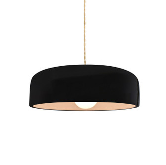 Radiance Collection One Light Pendant in Matte Black (102|CER-6571-BLK-MBLK-BEIG-TWST)