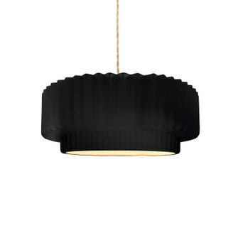 Radiance Collection One Light Pendant in Brushed Brass (102|CER-6550-CRB-BRSS-BEIG-TWST)