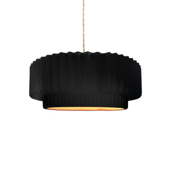 Radiance Collection One Light Pendant in Matte Black (102|CER-6550-CBGD-MBLK-BEIG-TWST)