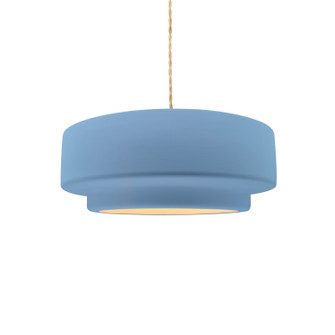 Radiance Collection One Light Pendant in Brushed Brass (102|CER-6540-SKBL-BRSS-BEIG-TWST)