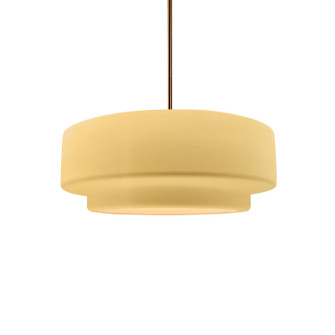Radiance Collection One Light Pendant in Brushed Brass (102|CER-6540-MYLW-BRSS-RIGID)