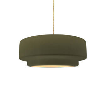Radiance Collection One Light Pendant in Brushed Brass (102|CER-6540-MGRN-BRSS-BEIG-TWST)