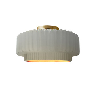 Radiance Collection One Light Semi-Flush Mount in Brushed Brass (102|CER-6370-MTGD-BRSS)