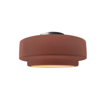 Radiance Collection One Light Semi-Flush Mount in Brushed Nickel (102|CER-6360-CLAY-NCKL)