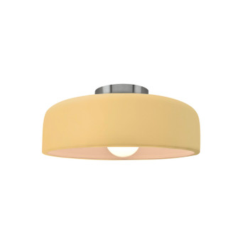 Radiance Collection One Light Semi-Flush Mount in Brushed Nickel (102|CER-6340-MYLW-NCKL)